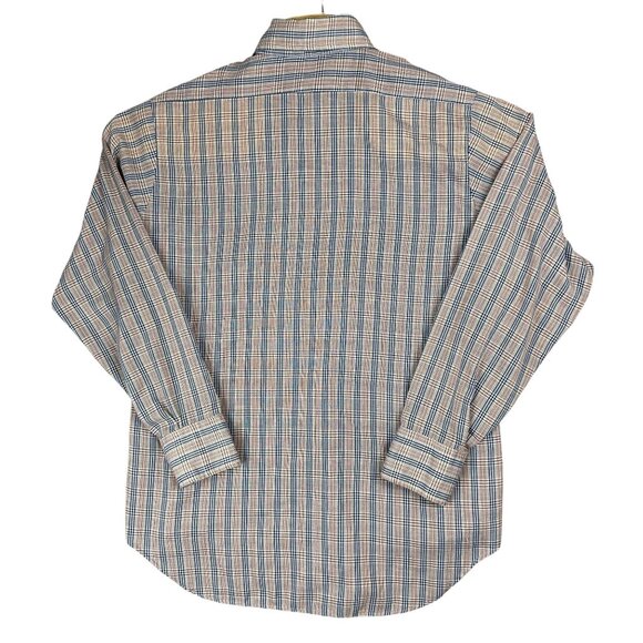 Vintage 70's Sutton Collection Shirt Mens (16-33) Plaid Long Sleeve Button-Down - Picture 2 of 8